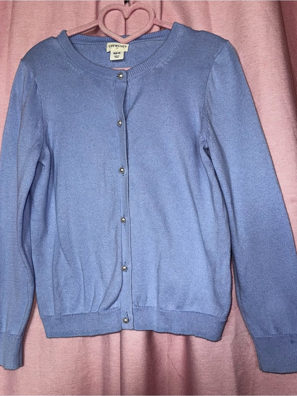 Crewcuts Periwinkle Button-Front Cardigan